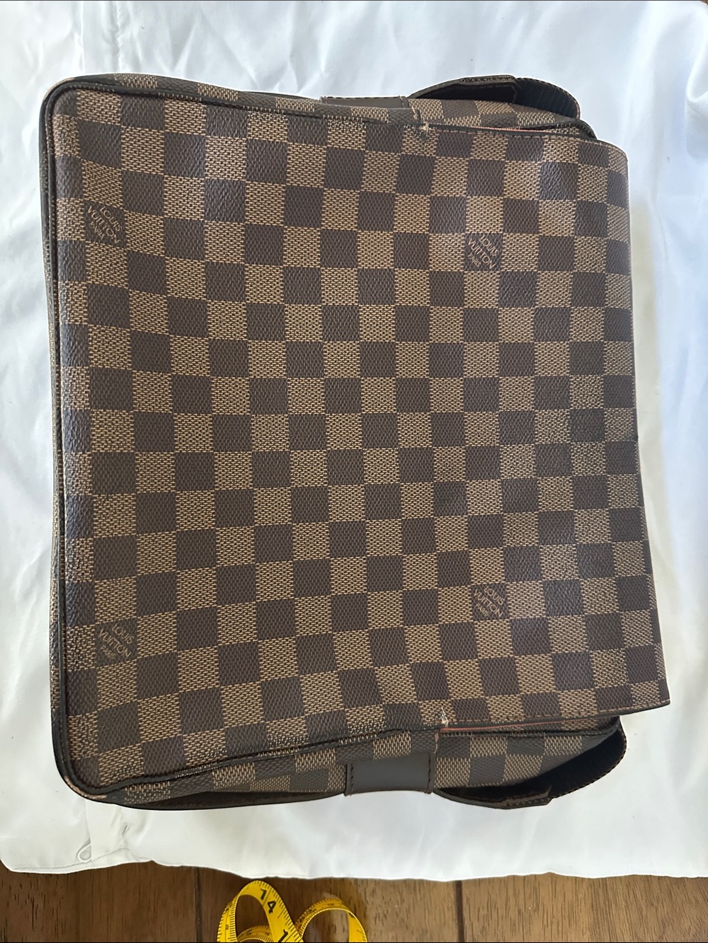 Louis Vuitton Naviglio Damier Ebene Canvas Shoulder Bag